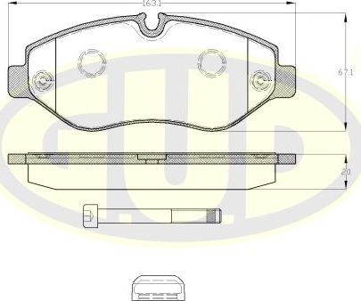 Тормозные колодки G.U.D.. Артикул GBP880144