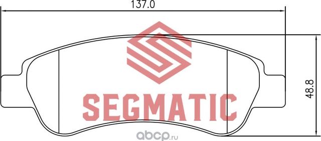 Колодка тормозная (Segmatic) Segmatic. Артикул SGBP2644
