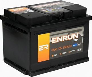Батарея аккумуляторная TOP 65 Ah 12V R+ ENRUN ET650. Артикул ET650