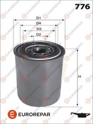 Масляный фильтр Eurorepar для Mitsubishi Colt VI (Z20/Z30) 2005-2012. Артикул 1616173180