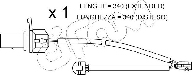 Датчик износа тормозных колодок  Metelli. Артикул SU.295