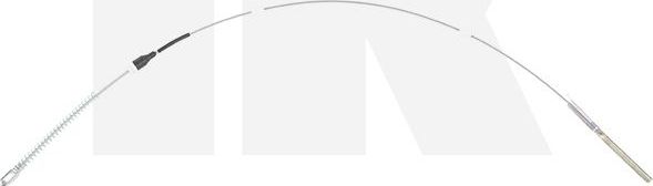 Трос ручника (тросик ручного тормоза) NK. Артикул 903667