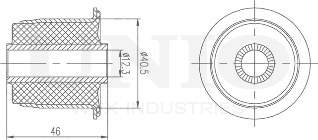Сайлентблок рычага подвески (Unio). Артикул RMP-20175