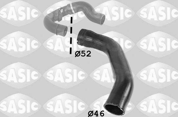 Патрубок интеркулера Sasic для Fiat Doblo II 2010-2026. Артикул 3356082