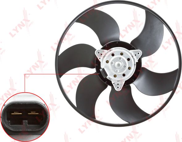 Вентилятор радиатора двигателя LYNXauto для Renault Kangoo I 1997-2010. Артикул RF-1672