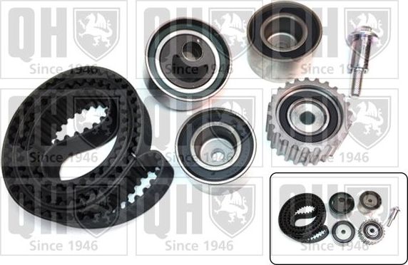 Ремень ГРМ с роликами (комплект) Quinton Hazell. Артикул QBK555