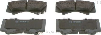 Тормозные колодки Bosch (Low-Metallic) передние для Lexus GX II 2010-2019. Артикул 0 986 494 449