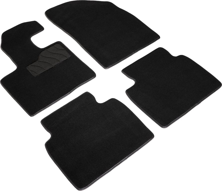 Коврики Seintex ворсовые Lux для салона Exeed VX 2021-2026 ЧЕРНЫЕ. Артикул 98584