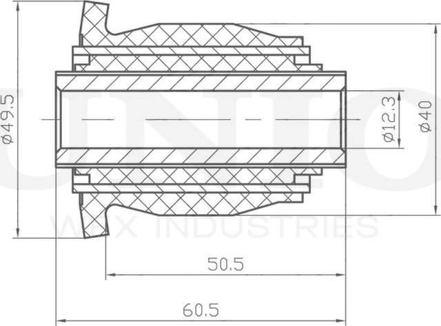 Сайлентблок рычага подвески (Unio). Артикул RMP-20188