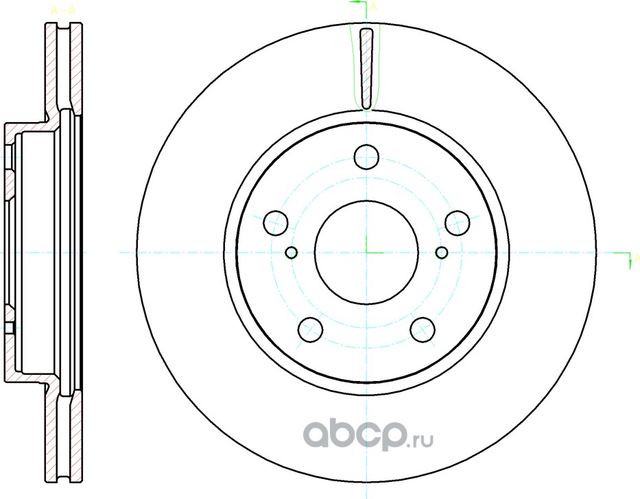 Диск тормозной вентилируемый G brake GR 20650 (G-Brake). Артикул GR20650