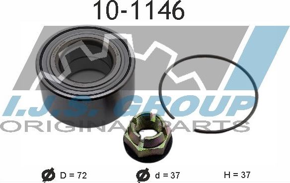 Ступичный подшипник (комплект) IJS Group. Артикул 10-1146