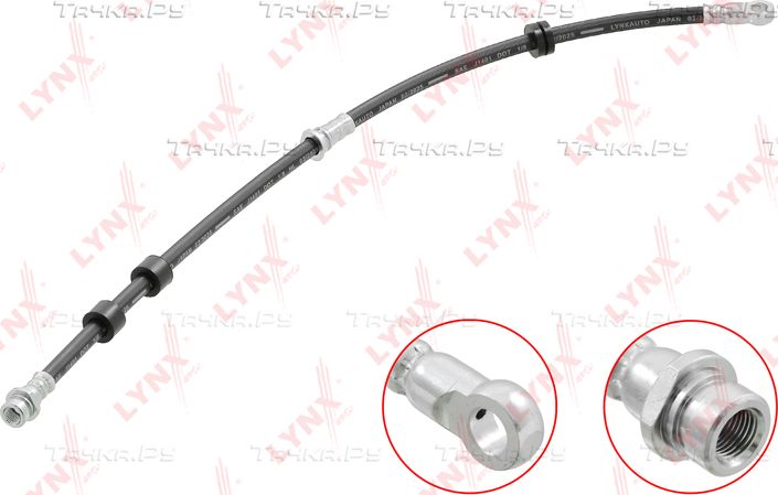 Тормозной шланг LYNXauto. Артикул BL-4163