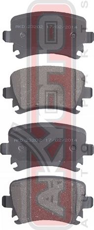 Тормозные колодки Akyoto Packing AKYOTO. Артикул AKD-23202