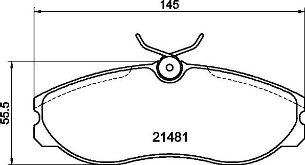 Тормозные колодки Mintex передние для Nissan Terrano II 1993-2007. Артикул MDB1657