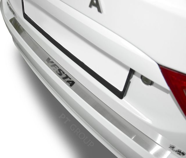 Накладка PT Group на задний бампер (НПС) для Lada Vesta 2015-2026. Артикул 01402601