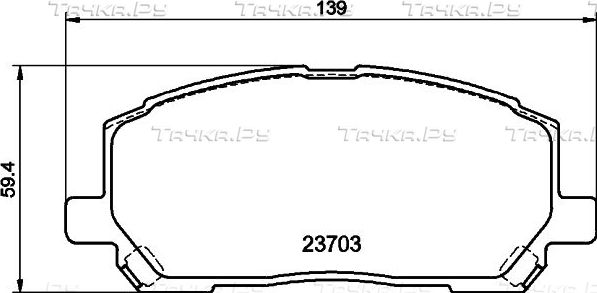 Тормозные колодки Nisshinbo передние для Lexus RX I 1998-2001. Артикул NP1041