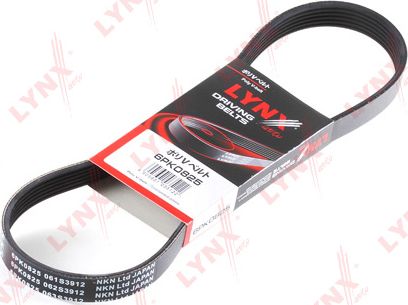 Приводной ремень поликлиновой LYNXauto для Ford Transit Connect II 2018-2026. Артикул 6PK0825