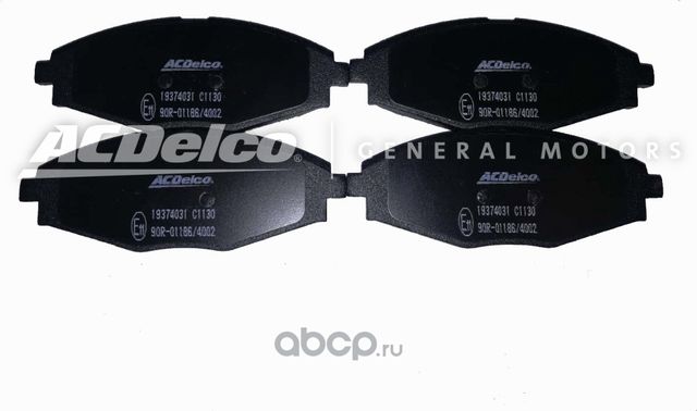 Тормозные колодки ACDelco передние для Daewoo Matiz I 1998-2015. Артикул 19374031