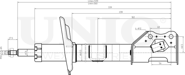 Амортизатор подвески (Unio). Артикул SAB-10305