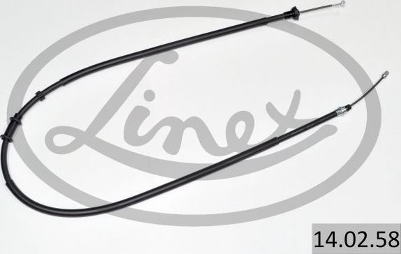 Трос ручника (тросик ручного тормоза) Linex передний правый для Fiat 500 II 2007-2026. Артикул 14.02.58