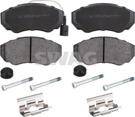 Тормозные колодки SWAG передние для Fiat Ducato II 1994-2006. Артикул 62 11 6049