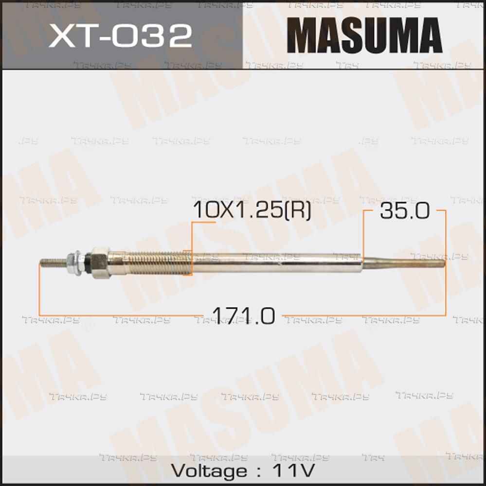 Свеча накаливания (накала) Masuma. Артикул XT-032