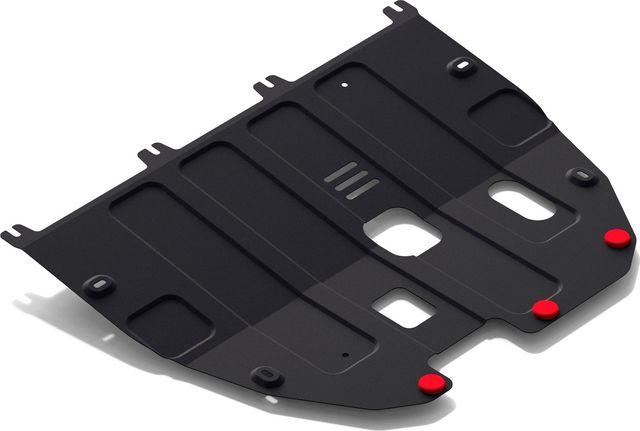 Защита АвтоБРОНЯ для картера и КПП SsangYong Tivoli FWD 2016-2026. Артикул 111.05318.1