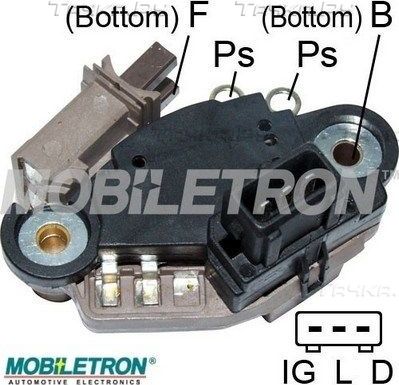 Реле-регулятор напряжения генератора Mobiletron. Артикул VR-PR3617H