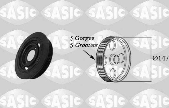 Шкив коленвала Sasic для Opel Astra H 2004-2010. Артикул 2156009