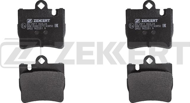 Тормозные колодки Zekkert задние для Mercedes-Benz S-Класс IV (W220) 1998-2006. Артикул BS-2911
