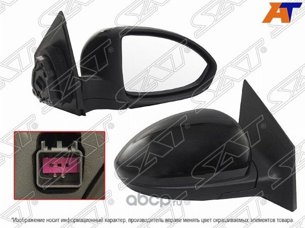 Зеркало CHEVROLET CRUZE 09- RH регул, обогрев, 5 к (SAT). Артикул STCV42940A1