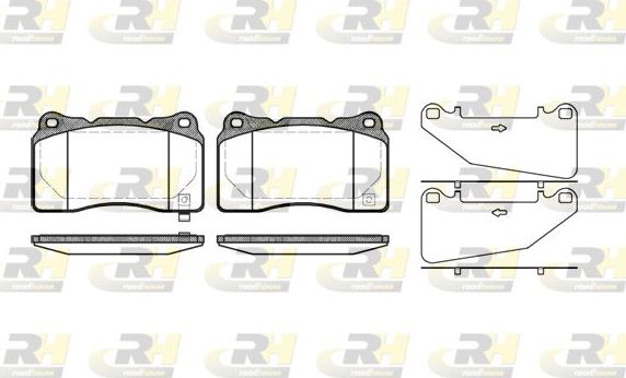 Тормозные колодки RoadHouse передние для Cadillac STS I 2005-2007. Артикул 2666.32