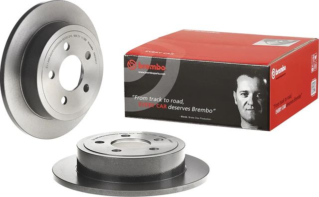 Тормозной диск Brembo PRIME LINE - UV Coated задний для Jeep Cherokee III (KJ) 2001-2008. Артикул 08.A636.11