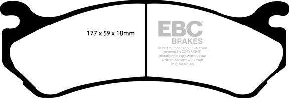 Тормозные колодки EBC Brakes. Артикул DP41304R