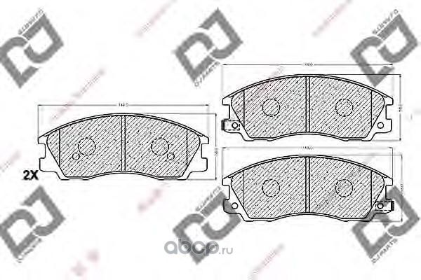 Колодки тормозные (DJ Parts). Артикул BP1132