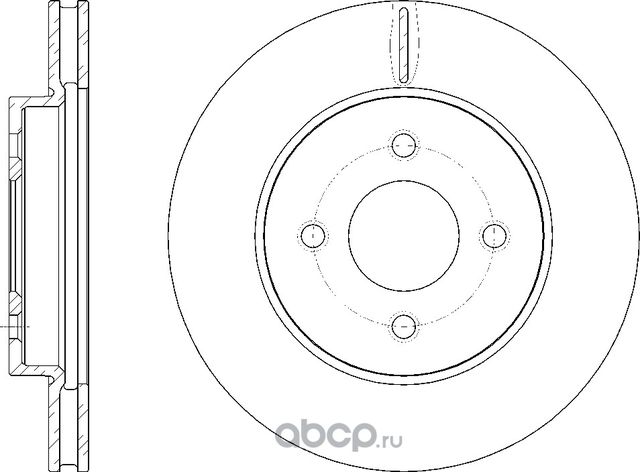 Диск тормозной вентилируемый (G-Brake). Артикул GR20526