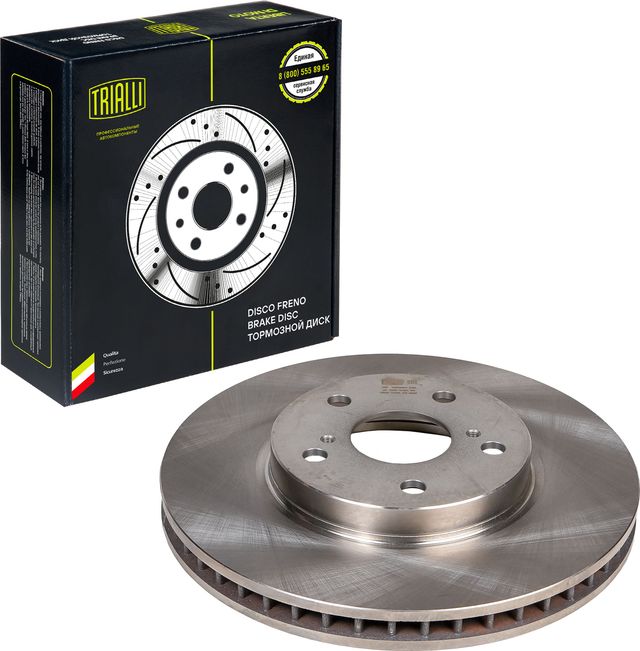 Тормозной диск Trialli передний для Lexus IS III 2013-2026. Артикул DF 198004