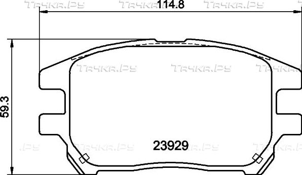 Тормозные колодки Nisshinbo передние для Lexus RX I 2001-2003. Артикул NP1076