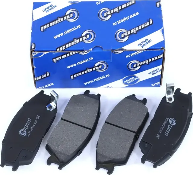 Колодка тормозная передняя (4шт) для а/м Hyundai Accent (ТагАЗ)/ Getz 1.1-1.5i/1 (Riginal). Артикул RG581011CA00