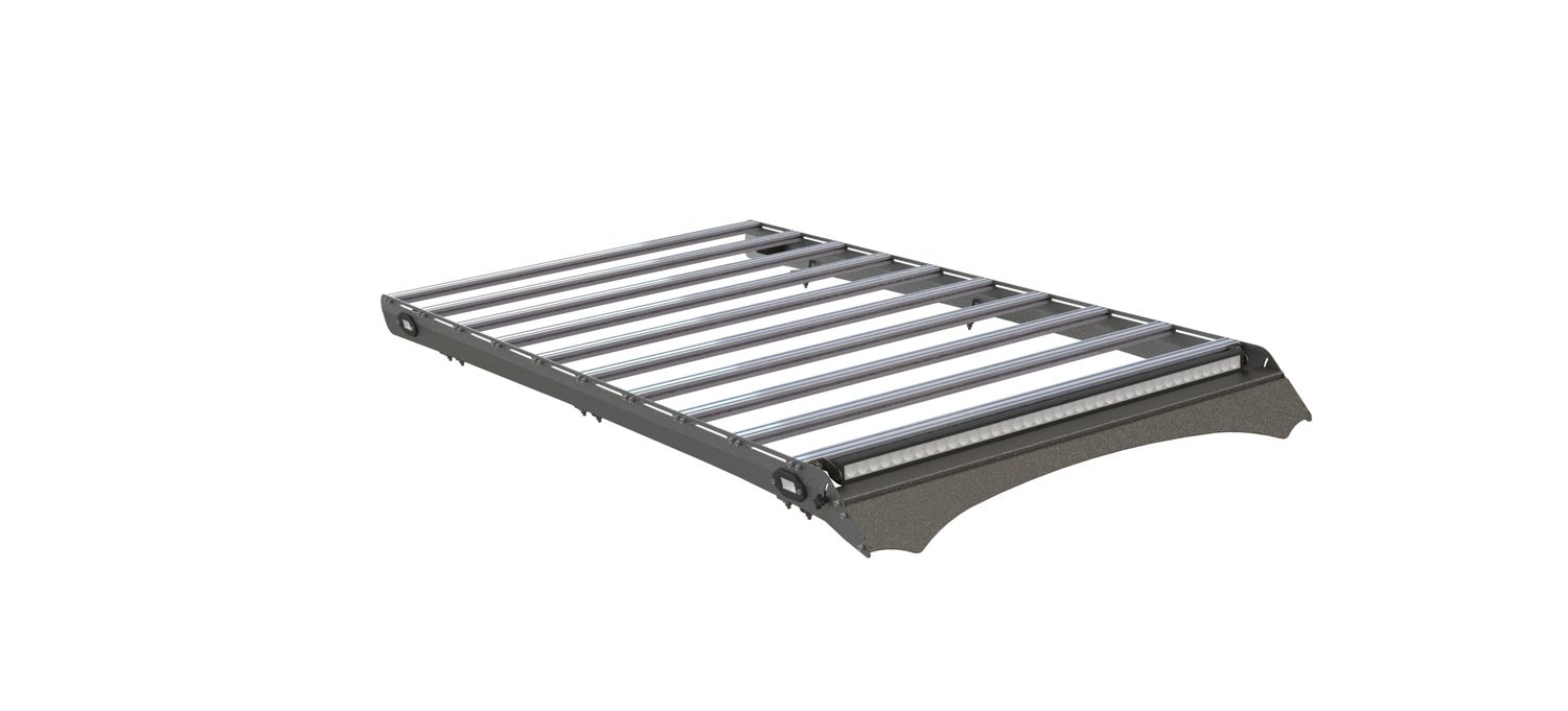 Экспедиционный багажник STC для Mitsubishi Pajero Sport I 1998-2008 Шторка дальний и рабочий свет. Артикул STC-MPS/96-TR1-L1L3