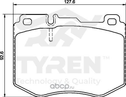 Колодки тормозные (Tyren). Артикул TYR1215741