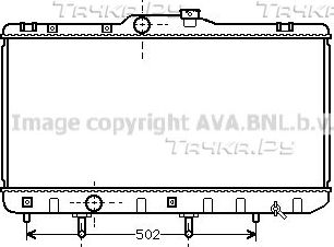 Радиатор охлаждения двигателя AVA. Артикул TO2189
