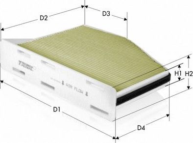 Салонный фильтр  Tecneco Filters. Артикул CKA9922