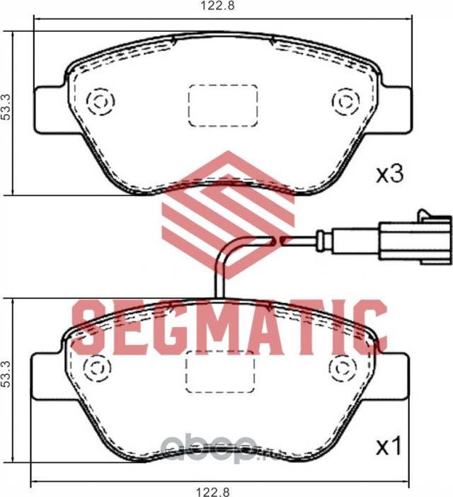 Колодка торм диск пер Opel Corsa 1.2 2006- Fiat Doblo 1.4 2005- Opel Corsa 1.4 2 (Segmatic). Артикул SGBP2639