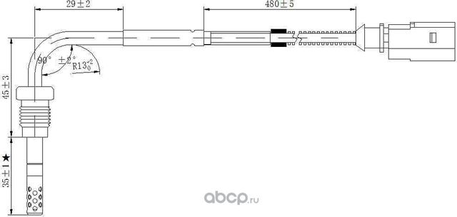 Датчик температуры выхлопных газов (Magtechnic). Артикул MAG0071OG