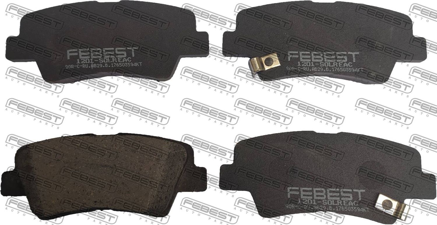 Тормозные колодки Febest. Артикул 1201-SOLR