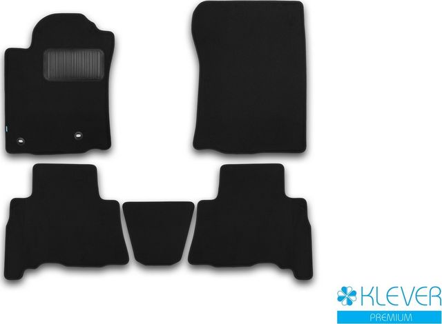 Коврики Klever Premium для салона Toyota Land Cruiser Prado 150 5 мест внедорожник 2013-2017. Артикул KVR03482922110kh