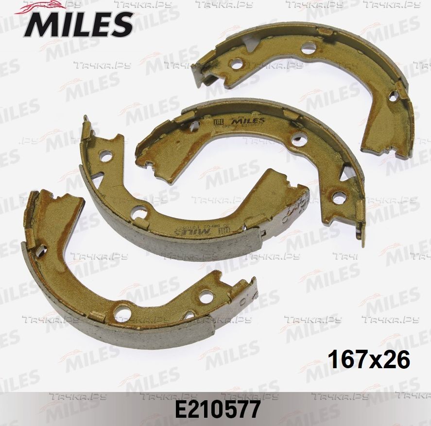 Тормозные колодки (стояночная тормозная система) Miles. Артикул E210577