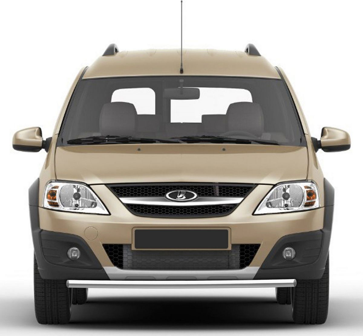 Защита Rival переднего бампера d42 для Lada Largus Cross 2014-2021. Артикул R.6005.001