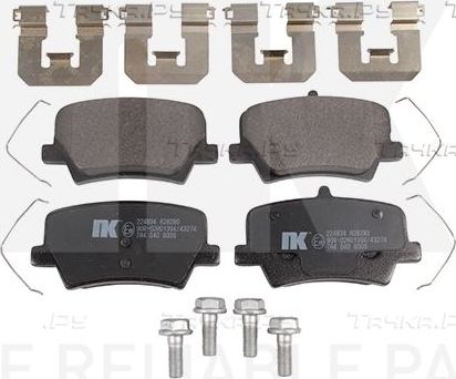 Тормозные колодки NK задние для Volvo XC40 I 2017-2026. Артикул 224834
